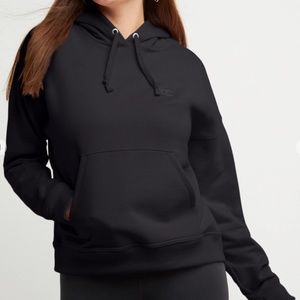 Champion Fleece-Lined Hoodie Sweatshirt Black, Small